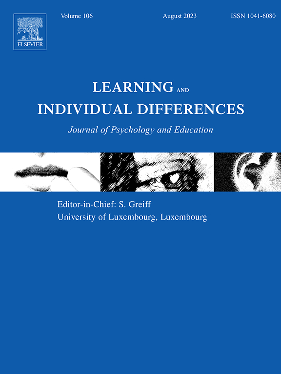 LEARNING AND INDIVIDUAL DIFFERENCES