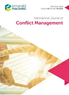 INTERNATIONAL JOURNAL OF CONFLICT MANAGEMENT