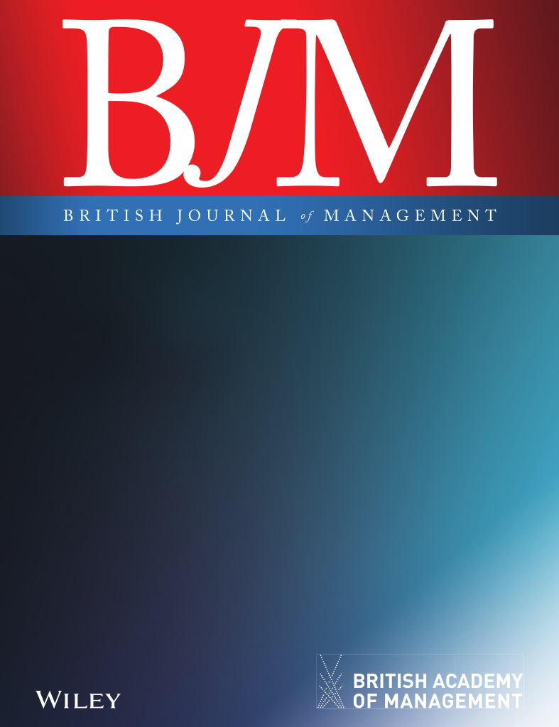 BRITISH JOURNAL OF MANAGEMENT