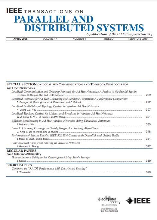 IEEE TRANSACTIONS ON PARALLEL AND DISTRIBUTED SYSTEMS