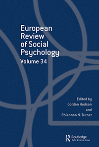 EUROPEAN REVIEW OF SOCIAL PSYCHOLOGY