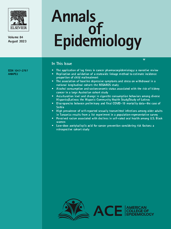 ANNALS OF EPIDEMIOLOGY
