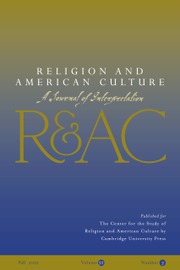 RELIGION AND AMERICAN CULTURE-A JOURNAL OF INTERPRETATION
