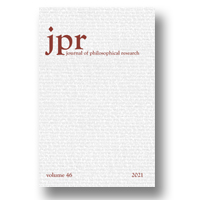 JOURNAL OF PHILOSOPHICAL RESEARCH
