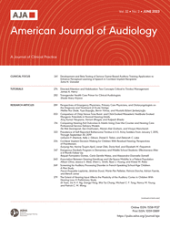 AMERICAN JOURNAL OF AUDIOLOGY