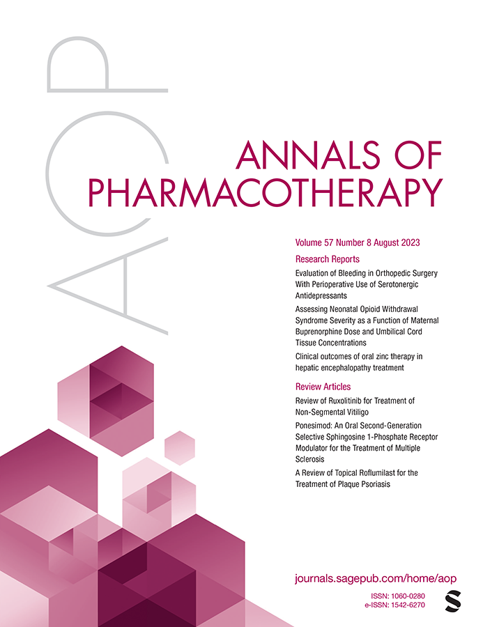 ANNALS OF PHARMACOTHERAPY