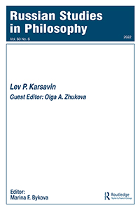 RUSSIAN STUDIES IN PHILOSOPHY