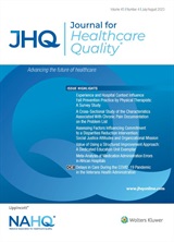 JOURNAL FOR HEALTHCARE QUALITY