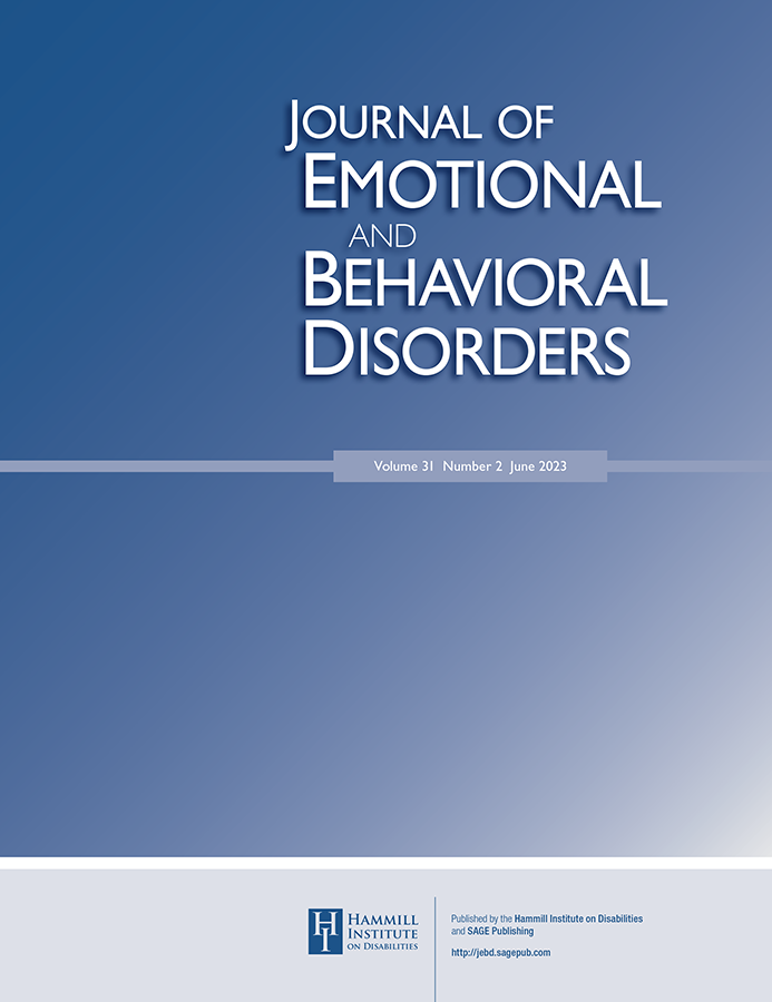 JOURNAL OF EMOTIONAL AND BEHAVIORAL DISORDERS