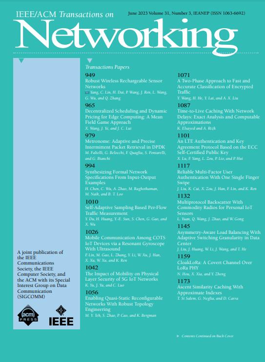 IEEE-ACM TRANSACTIONS ON NETWORKING