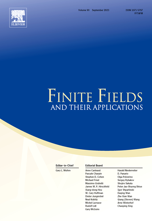 FINITE FIELDS AND THEIR APPLICATIONS