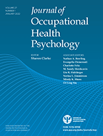 JOURNAL OF OCCUPATIONAL HEALTH PSYCHOLOGY