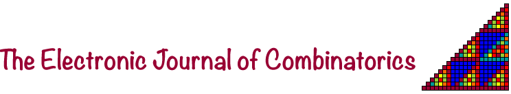 ELECTRONIC JOURNAL OF COMBINATORICS