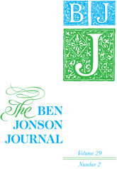 BEN JONSON JOURNAL