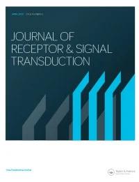 JOURNAL OF RECEPTORS AND SIGNAL TRANSDUCTION