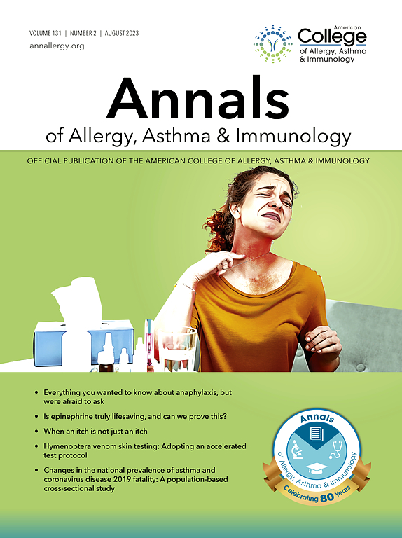 ANNALS OF ALLERGY ASTHMA & IMMUNOLOGY