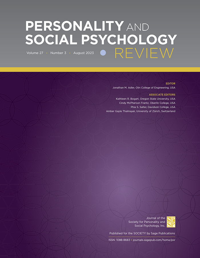 PERSONALITY AND SOCIAL PSYCHOLOGY REVIEW