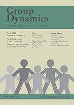 GROUP DYNAMICS-THEORY RESEARCH AND PRACTICE