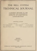 BELL LABS TECHNICAL JOURNAL