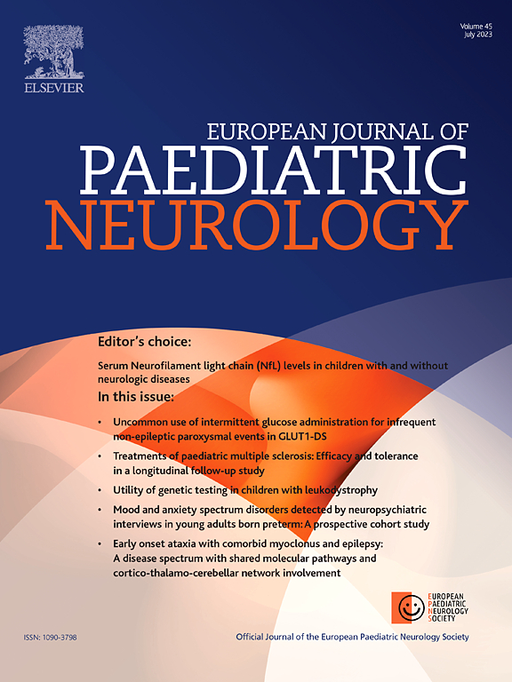 EUROPEAN JOURNAL OF PAEDIATRIC NEUROLOGY