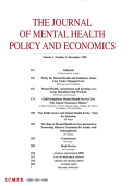 JOURNAL OF MENTAL HEALTH POLICY AND ECONOMICS