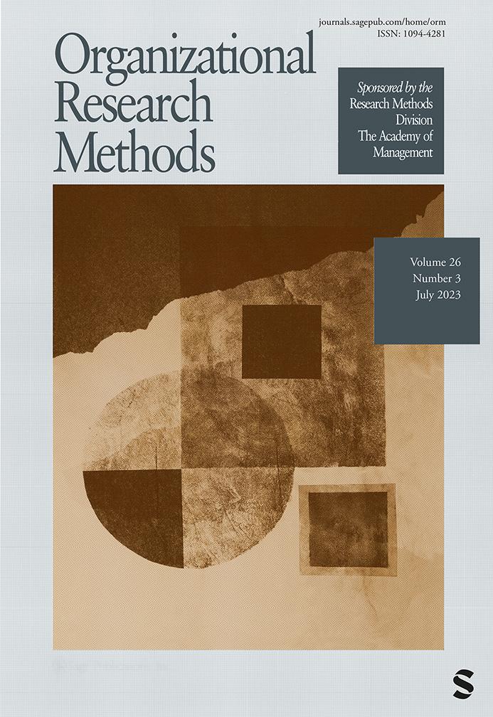 ORGANIZATIONAL RESEARCH METHODS