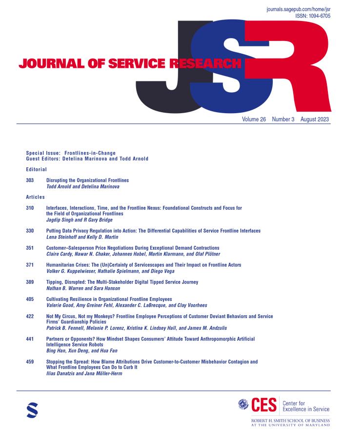 JOURNAL OF SERVICE RESEARCH