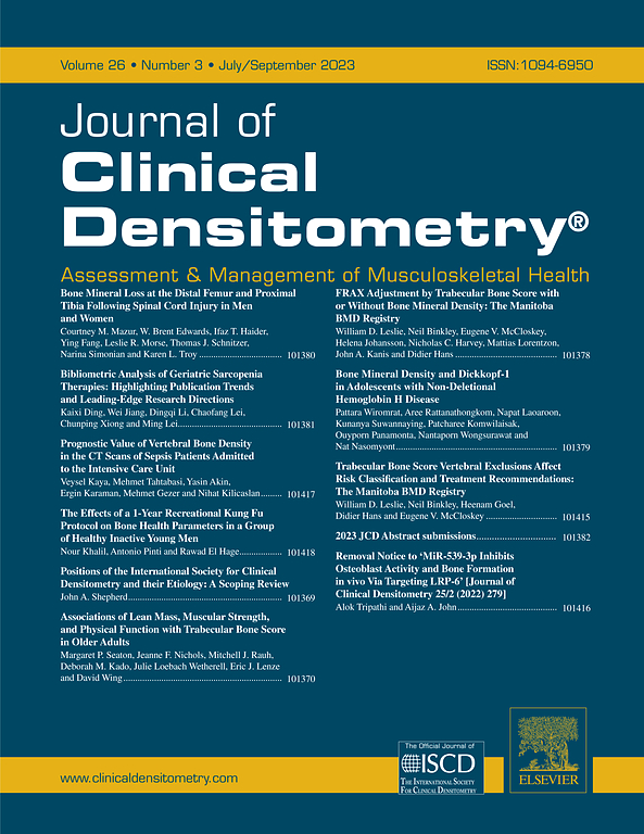JOURNAL OF CLINICAL DENSITOMETRY