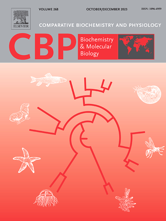 COMPARATIVE BIOCHEMISTRY AND PHYSIOLOGY B-BIOCHEMISTRY & MOLECULAR BIOLOGY