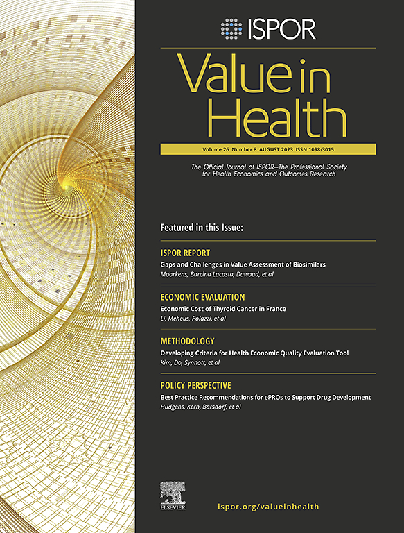 VALUE IN HEALTH