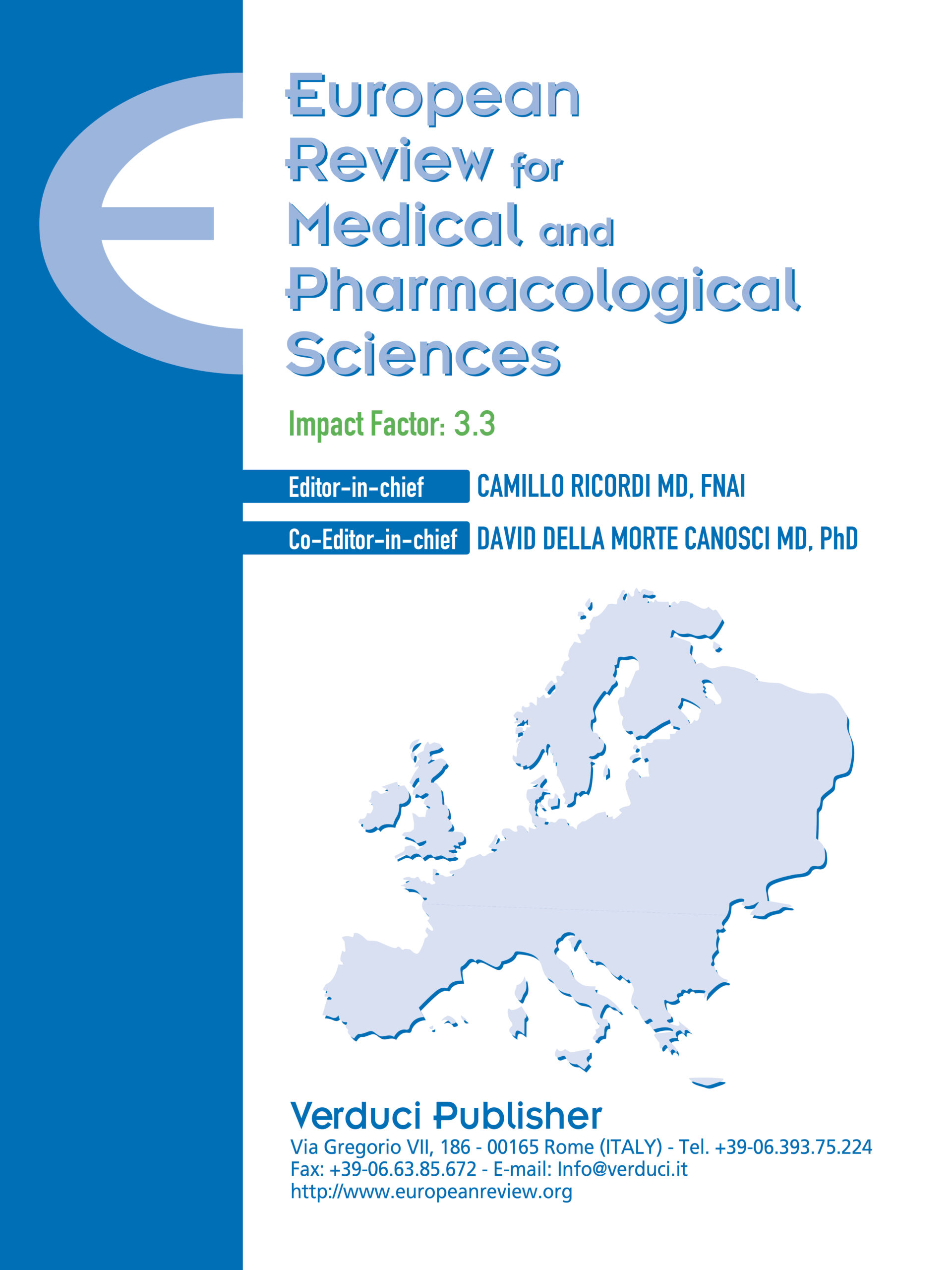 EUROPEAN REVIEW FOR MEDICAL AND PHARMACOLOGICAL SCIENCES
