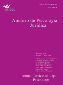 ANUARIO DE PSICOLOGIA JURIDICA