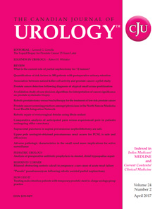 CANADIAN JOURNAL OF UROLOGY