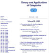 THEORY AND APPLICATIONS OF CATEGORIES