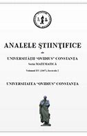 ANALELE STIINTIFICE ALE UNIVERSITATII OVIDIUS CONSTANTA-SERIA MATEMATICA