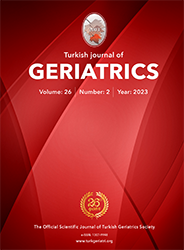 TURKISH JOURNAL OF GERIATRICS-TURK GERIATRI DERGISI