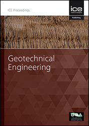 PROCEEDINGS OF THE INSTITUTION OF CIVIL ENGINEERS-GEOTECHNICAL ENGINEERING