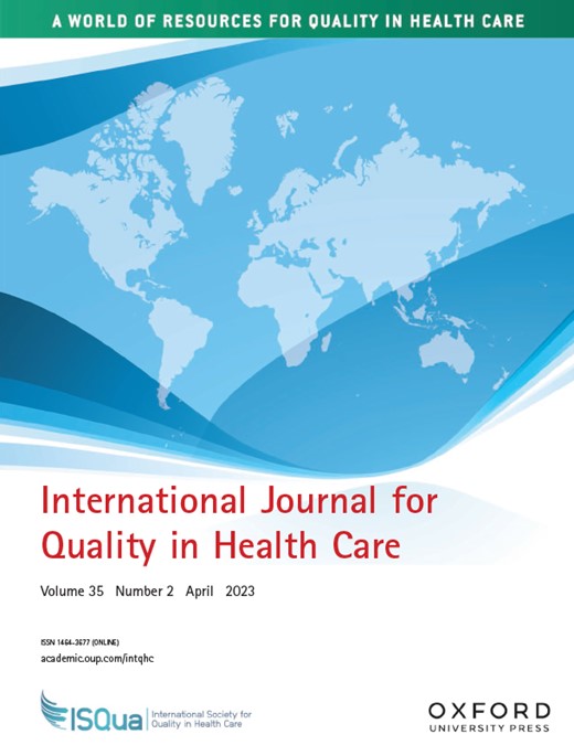 INTERNATIONAL JOURNAL FOR QUALITY IN HEALTH CARE