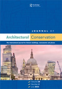 JOURNAL OF ARCHITECTURAL CONSERVATION