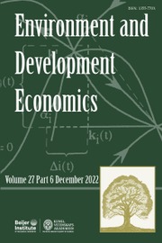 ENVIRONMENT AND DEVELOPMENT ECONOMICS
