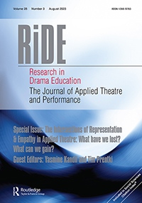 RIDE-THE JOURNAL OF APPLIED THEATRE AND PERFORMANCE