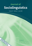 JOURNAL OF SOCIOLINGUISTICS