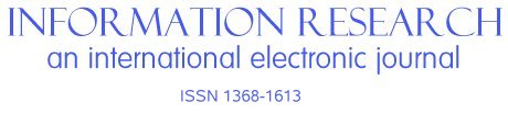 INFORMATION RESEARCH-AN INTERNATIONAL ELECTRONIC JOURNAL