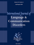INTERNATIONAL JOURNAL OF LANGUAGE & COMMUNICATION DISORDERS
