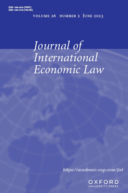 JOURNAL OF INTERNATIONAL ECONOMIC LAW
