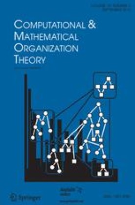 COMPUTATIONAL AND MATHEMATICAL ORGANIZATION THEORY