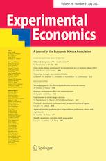 EXPERIMENTAL ECONOMICS