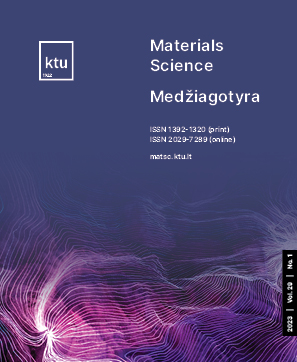 MATERIALS SCIENCE-MEDZIAGOTYRA