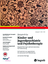 ZEITSCHRIFT FUR KINDER-UND JUGENDPSYCHIATRIE UND PSYCHOTHERAPIE