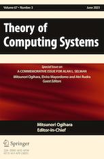 THEORY OF COMPUTING SYSTEMS